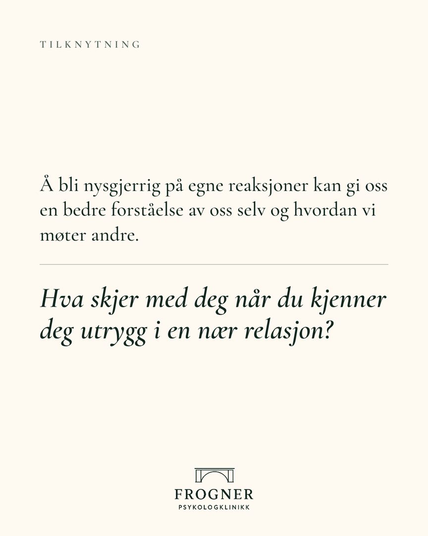Bilde 5 av 6 i Instagram-innlegget «Hva er tilknytning?»
